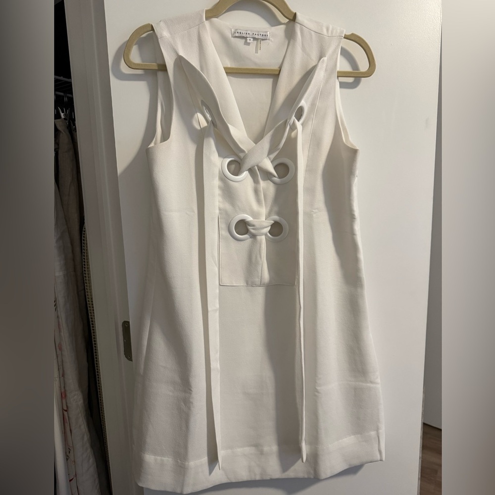 Lace Up Front Dress